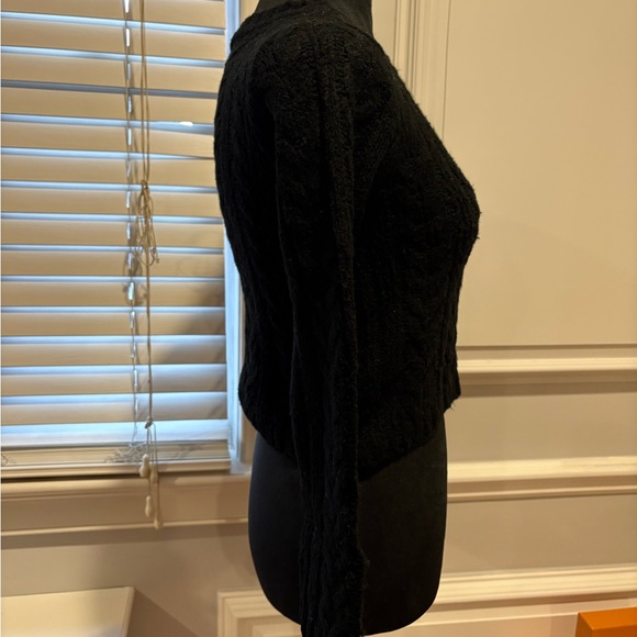 For Love and Lemons black cropped cardigan sweater - Picture 8 of 9